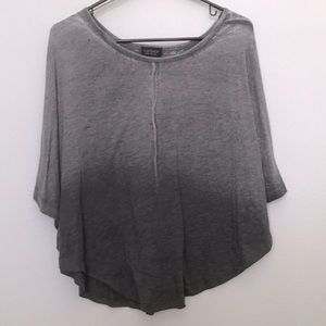 TOPSHOP Ómbre Industrial Pancho Shirt